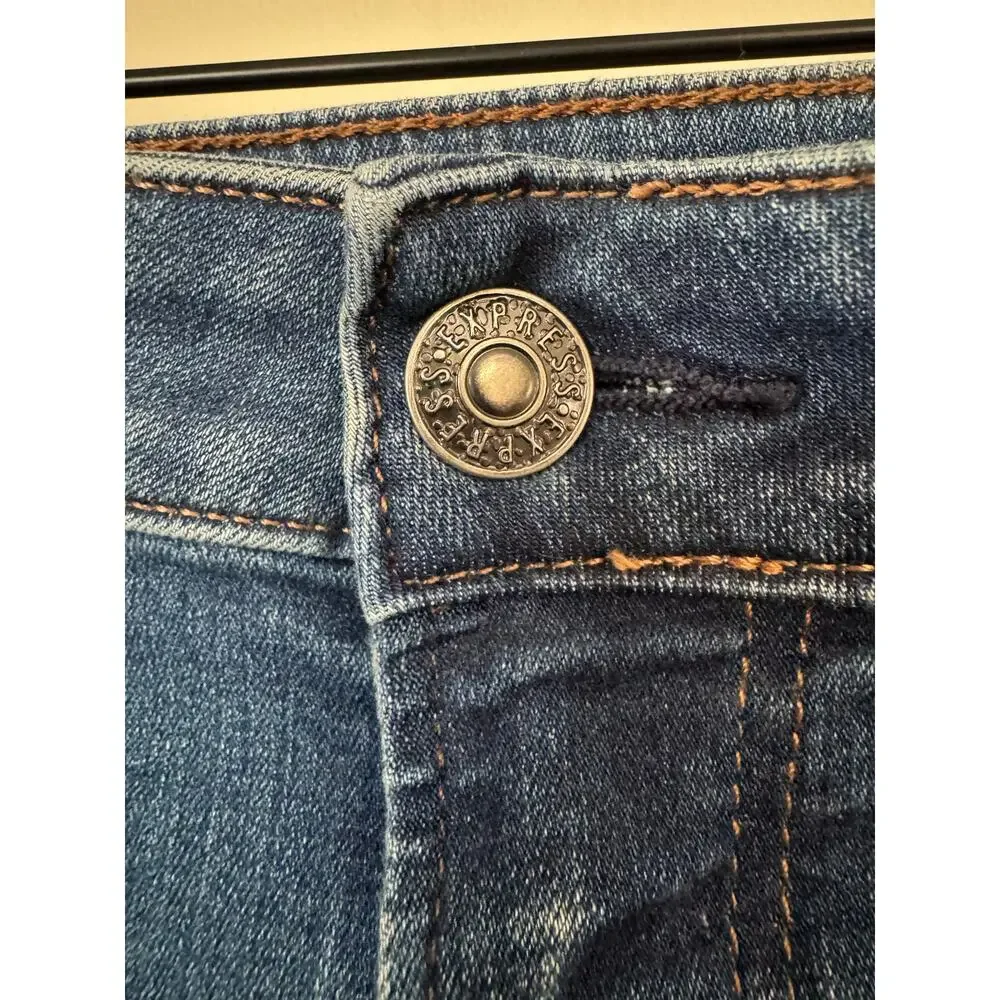 Express Athletic Slim Jeans Mens 35x32 Medium Wash Stretch Denim